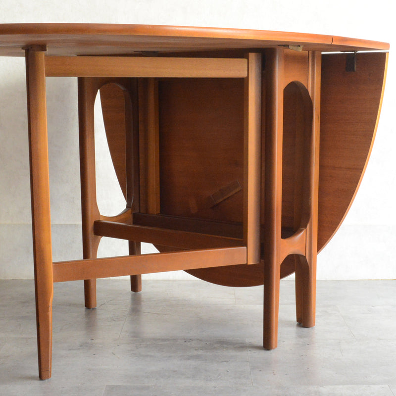 Nathan ネイサン ゲートレッグ ダイニングテーブル 100(オーバル・天板剝離再塗装済）