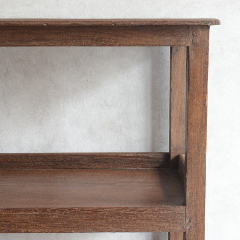 ヴィンテージ 無垢チーク　２段シェルフ　07