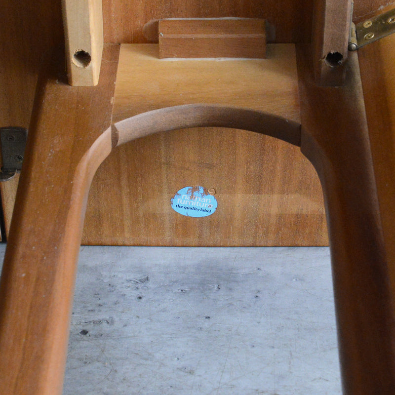 Nathan ネイサン ゲートレッグ ダイニングテーブル 100(オーバル・天板剝離再塗装済）