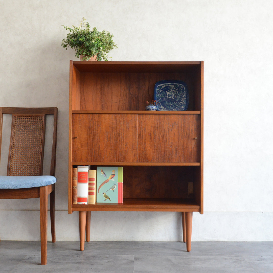デンマークヴィンテージ チークシェルフ（木扉付）8-60 – Rowan.inc