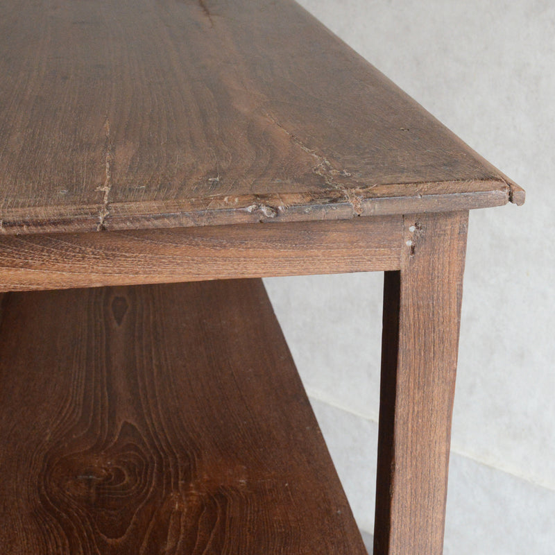 ヴィンテージ 無垢チーク　２段シェルフ　07