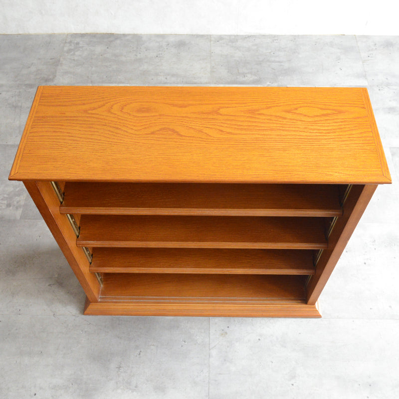 ヴィンテージ オーク コレクションキャビネット74(天板剝離再塗装済）