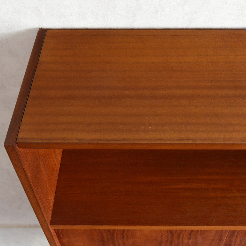 デンマークヴィンテージ　チークシェルフ（木扉付）8-60