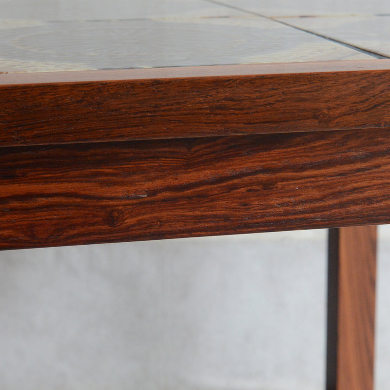 デンマークヴィンテージ タイルトップローテーブル P-17（ローズウッド）