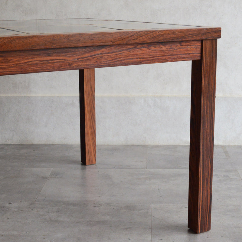 デンマークヴィンテージ タイルトップローテーブル P-17（ローズウッド）