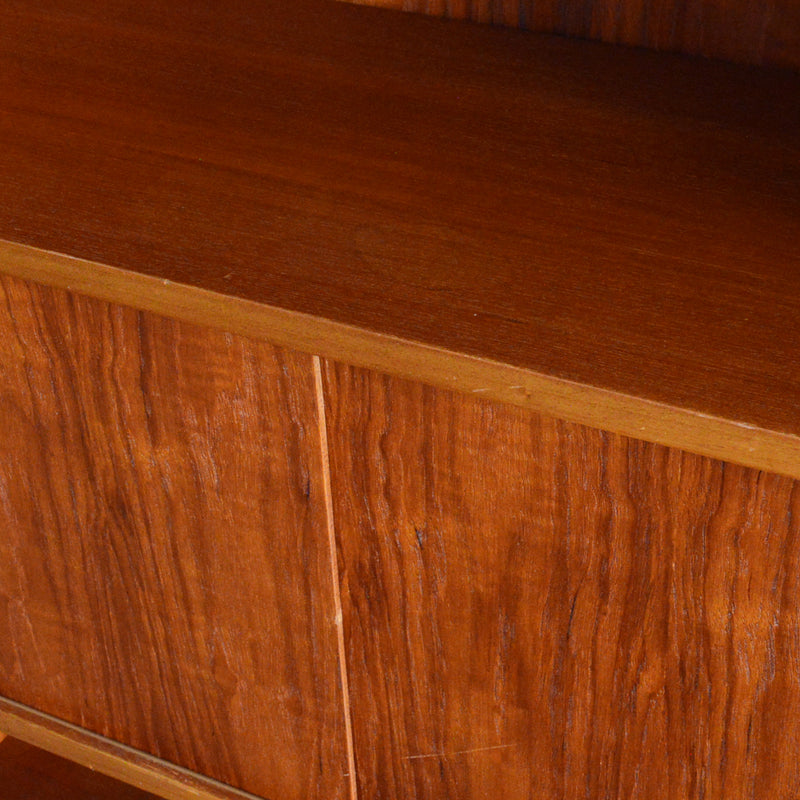 デンマークヴィンテージ　チークシェルフ（木扉付）8-60