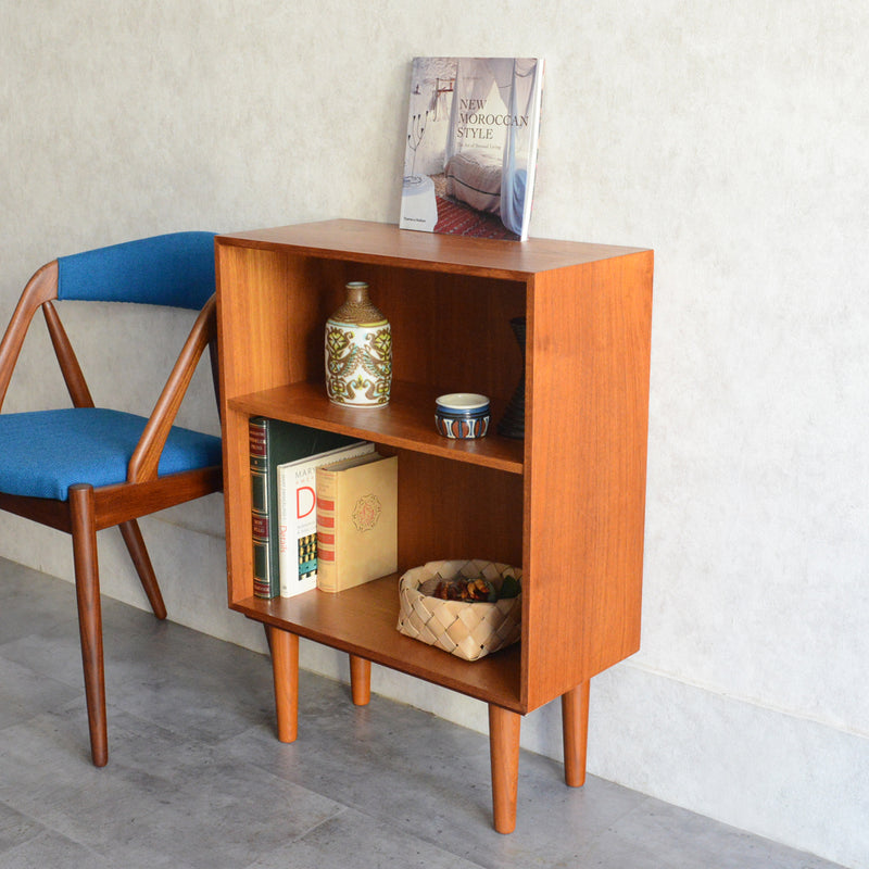 デンマーク ヴィンテージ　チーク ブックシェルフ　6-18