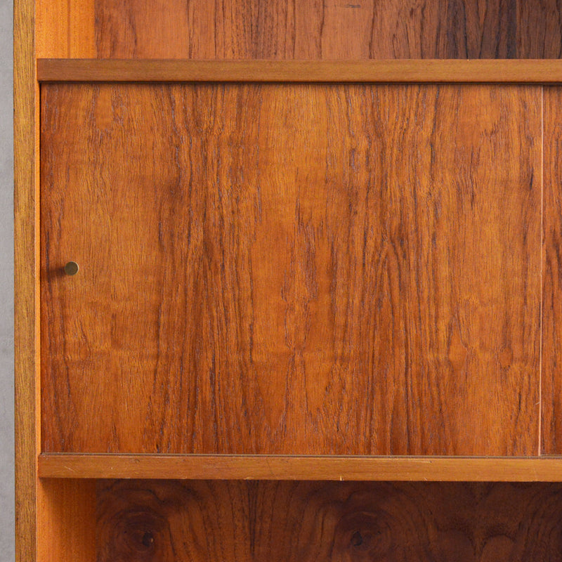 デンマークヴィンテージ　チークシェルフ（木扉付）8-60