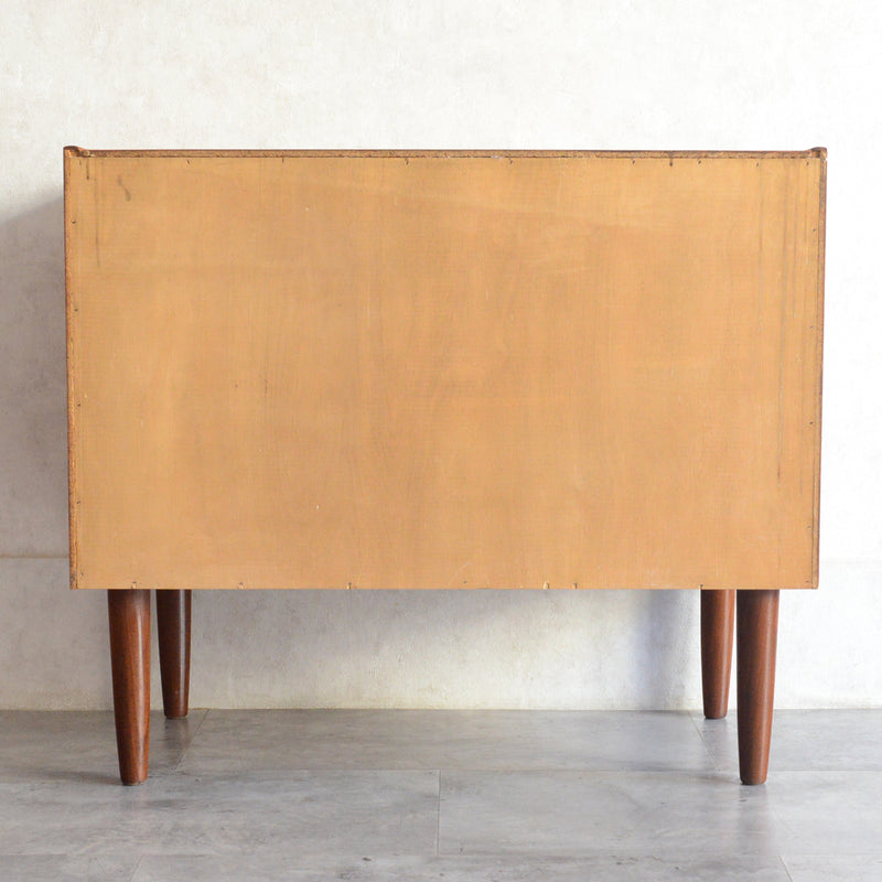 デンマークヴィンテージ  チーク３段チェスト5-172(鍵付）