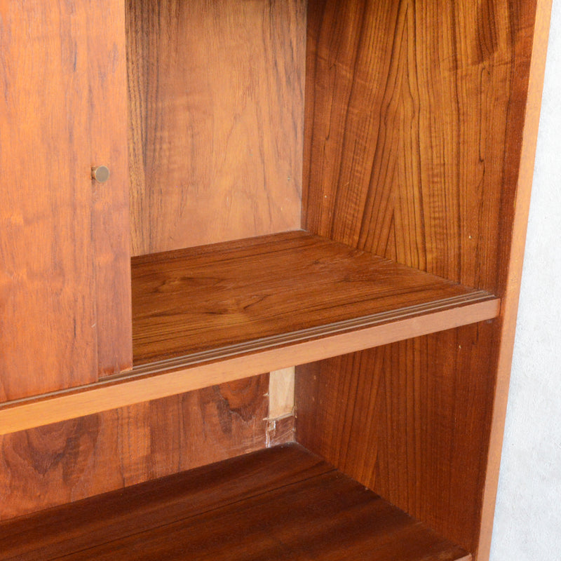 デンマークヴィンテージ　チークシェルフ（木扉付）8-60