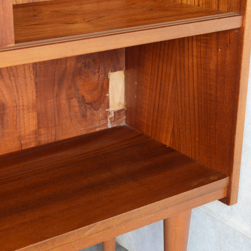 デンマークヴィンテージ　チークシェルフ（木扉付）8-60