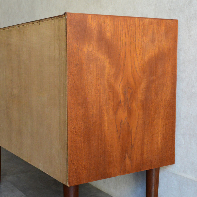 デンマークヴィンテージ  チーク３段チェスト5-172(鍵付）