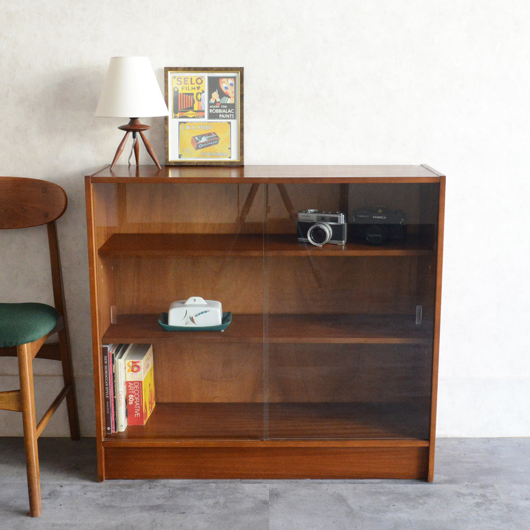 ミッドセンチュリー ヴィンテージ ガラスキャビネット 87