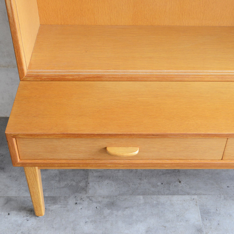 デンマーク オーク ガラスキャビネット 5-19 (オイル仕上）