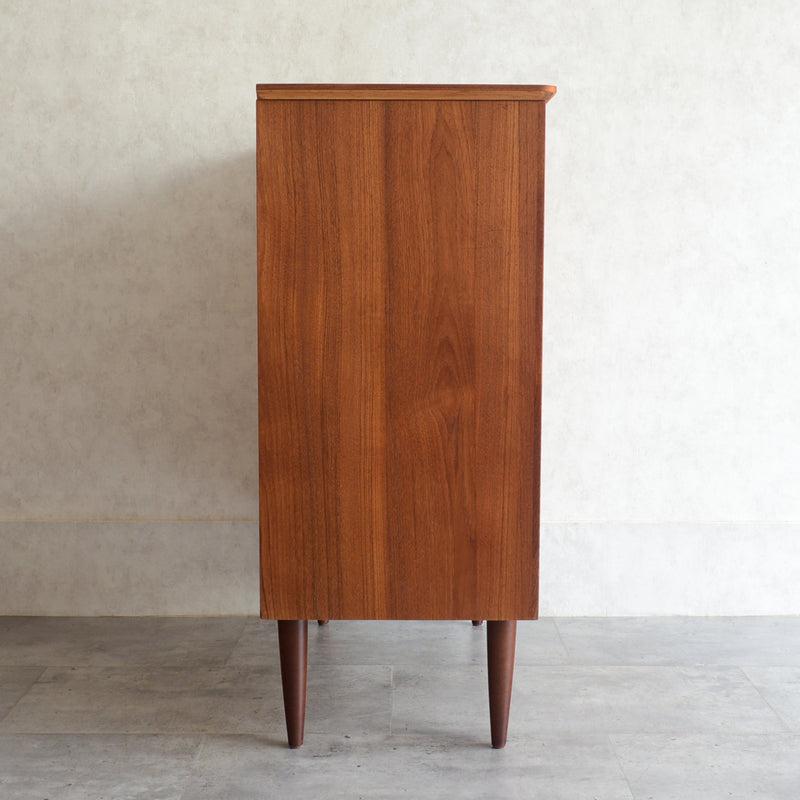 デンマーク ヴィンテージ  チーク 5段チェスト 5-53