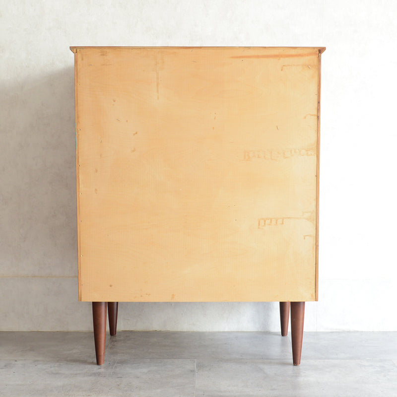 デンマーク ヴィンテージ  チーク 5段チェスト 5-53