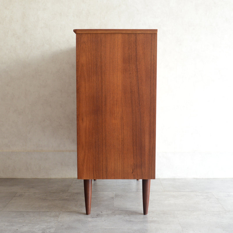 デンマーク ヴィンテージ  チーク 5段チェスト 5-53