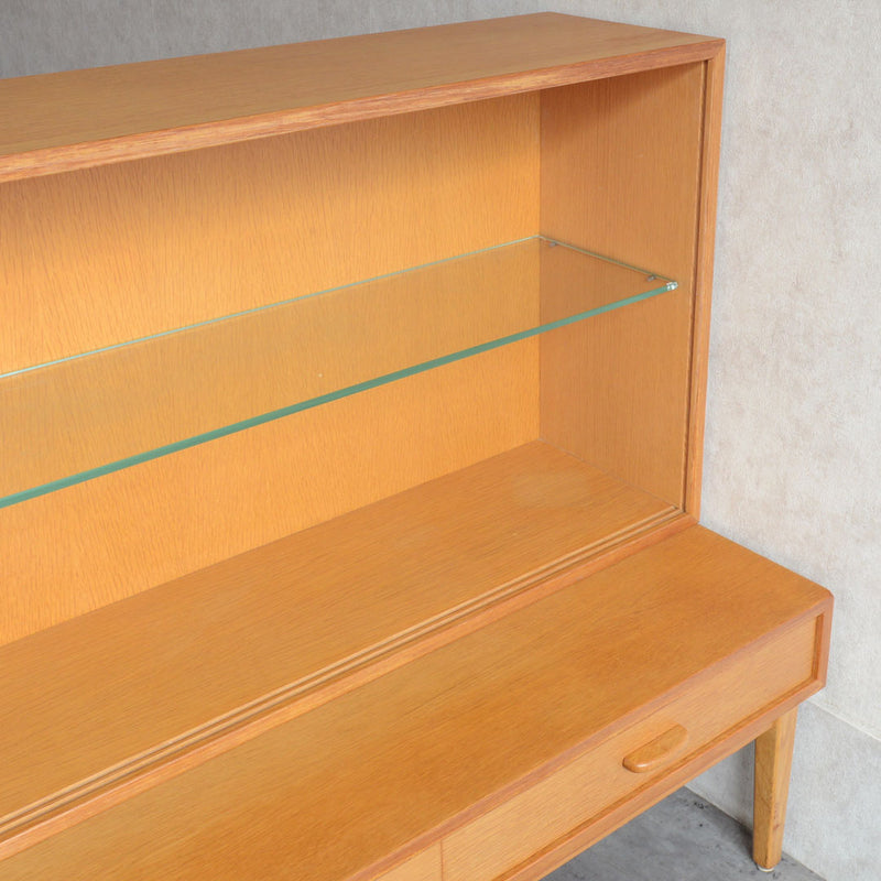 デンマーク オーク ガラスキャビネット 5-19 (オイル仕上）