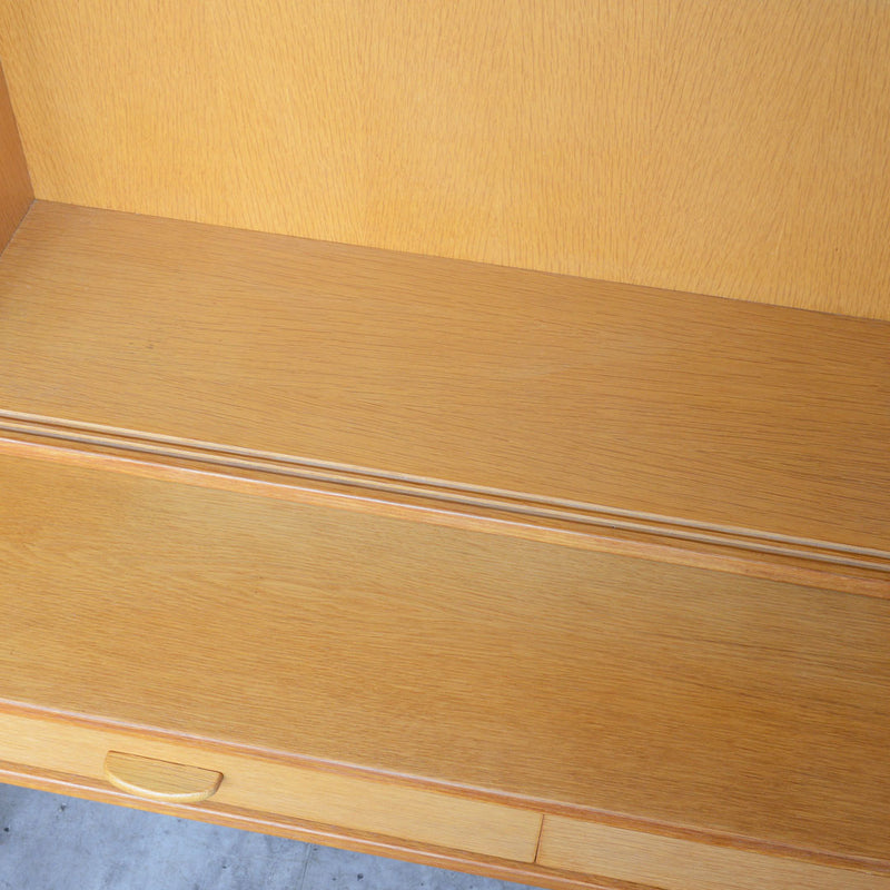 デンマーク オーク ガラスキャビネット 5-19 (オイル仕上）