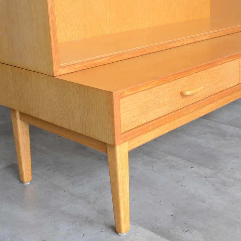 デンマーク オーク ガラスキャビネット 5-19 (オイル仕上）