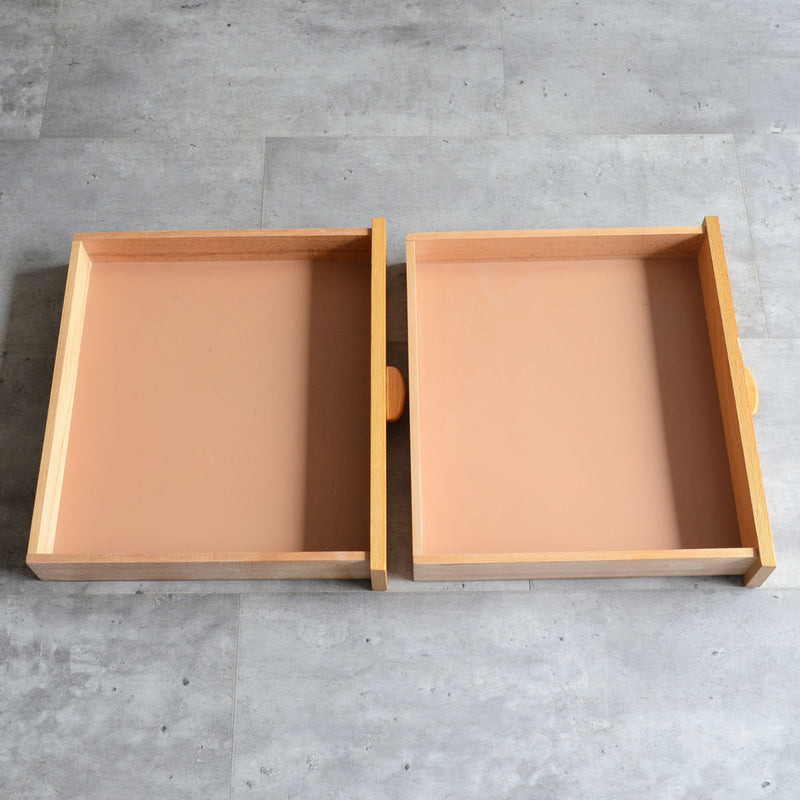 デンマーク オーク ガラスキャビネット 5-19 (オイル仕上）