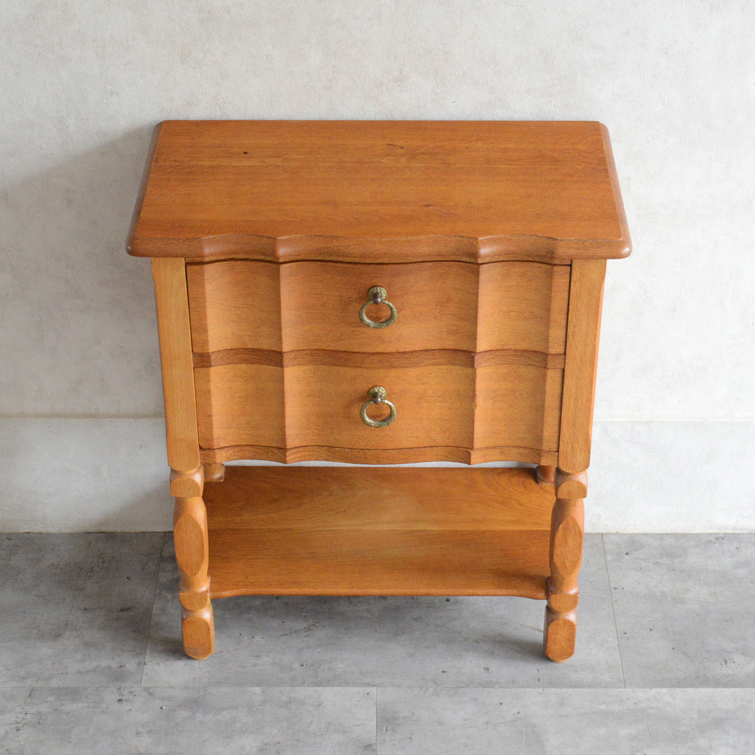 デンマークヴィンテージ  オーク２段チェスト 8-85