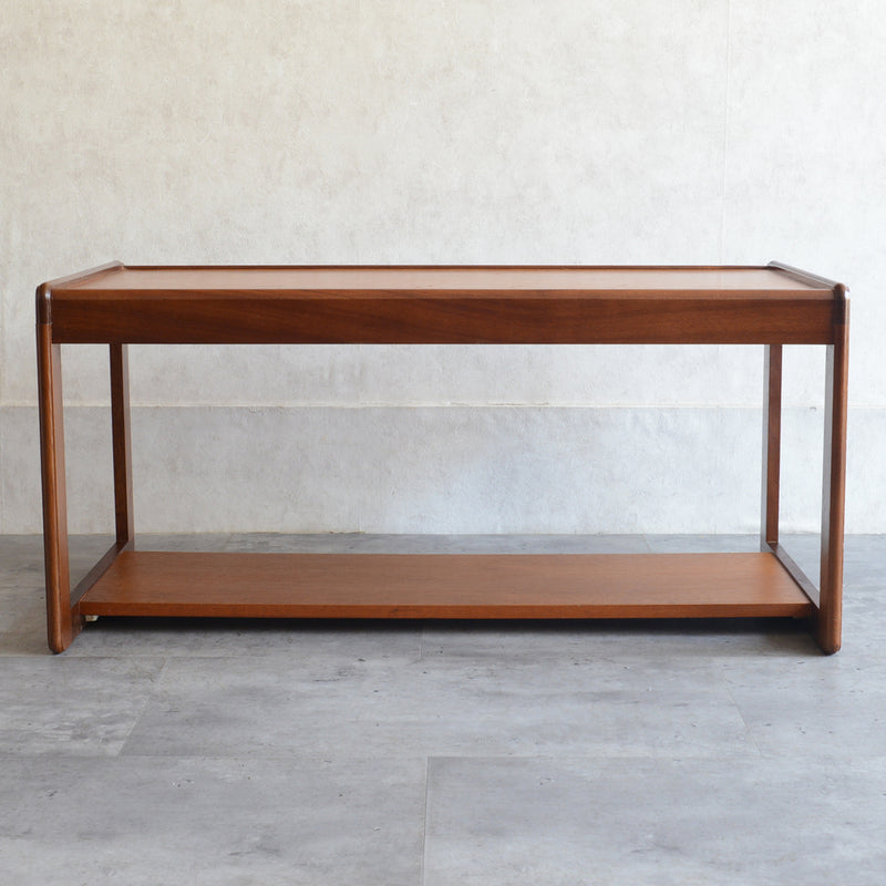 Myer メイヤー　チーク ローテーブル 29 (天板剥離再塗装済)