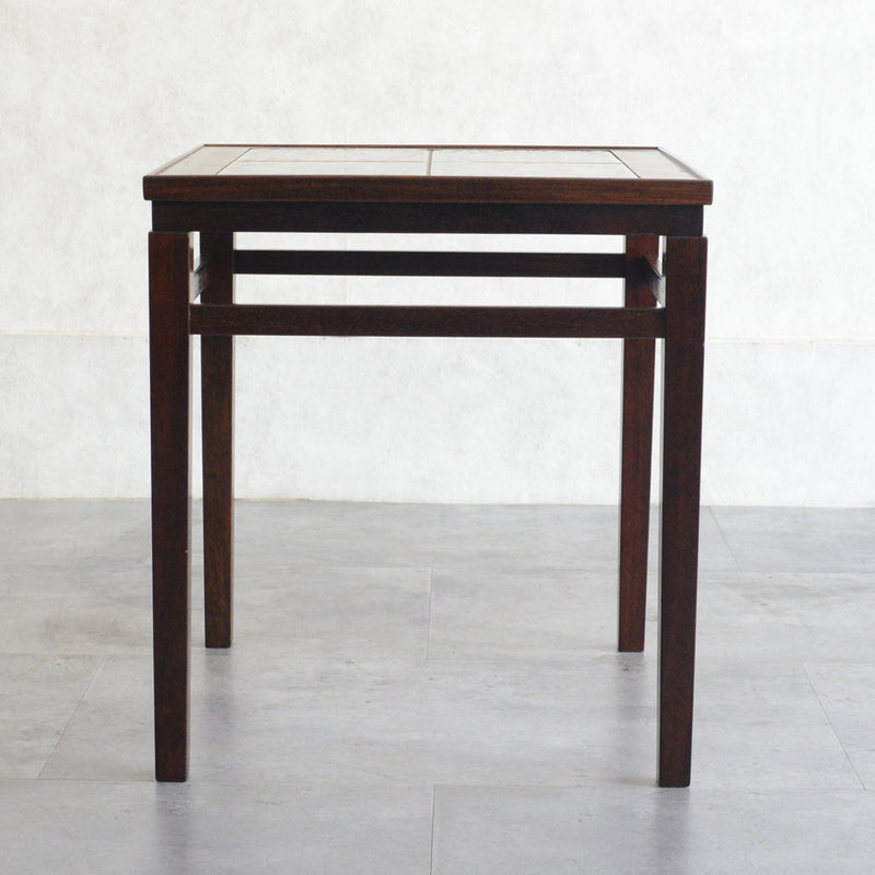 デンマーク ヴィンテージ タイルトップ サイドテーブル6-22(ローズウッド）