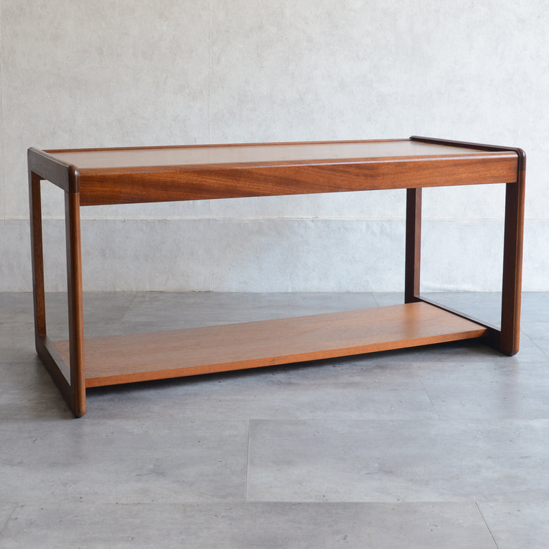 Myer メイヤー　チーク ローテーブル 29 (天板剥離再塗装済)