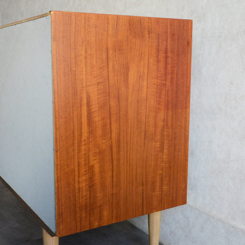 デンマークヴィンテージ 　抽斗付 チークキャビネット  5-152