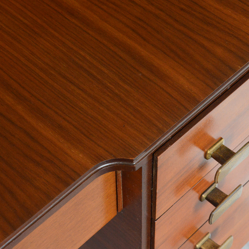 Meredew メレデュ  ウオルナットデスク18(天板剝離再塗装済）