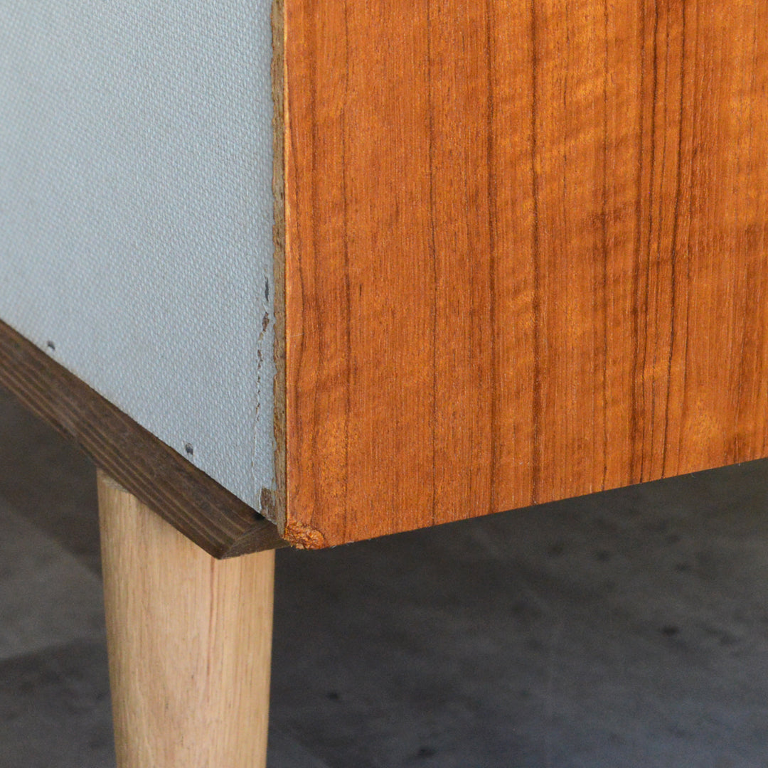 デンマークヴィンテージ 　抽斗付 チークキャビネット  5-152