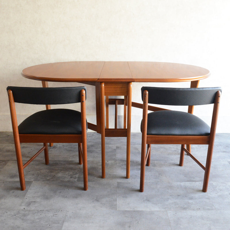 ミッドセンチュリー ゲートレッグ ダイニングテーブル 43(オーバル）