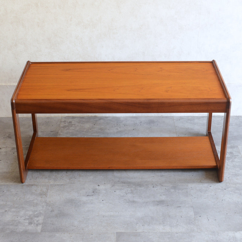 Myer メイヤー　チーク ローテーブル 29 (天板剥離再塗装済)