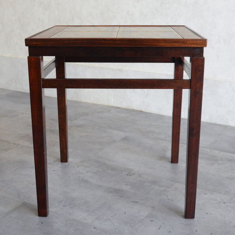 デンマーク ヴィンテージ タイルトップ サイドテーブル6-22(ローズウッド）