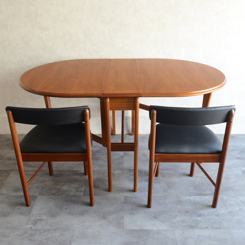 ミッドセンチュリー ゲートレッグ ダイニングテーブル 43(オーバル）