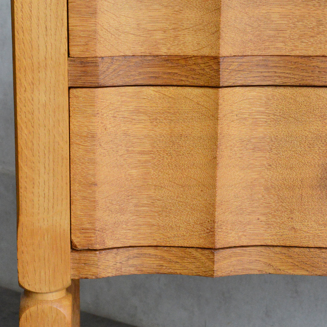 デンマークヴィンテージ  オーク２段チェスト 8-85