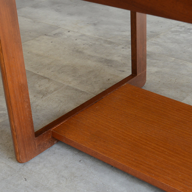 Myer メイヤー　チーク ローテーブル 29 (天板剥離再塗装済)