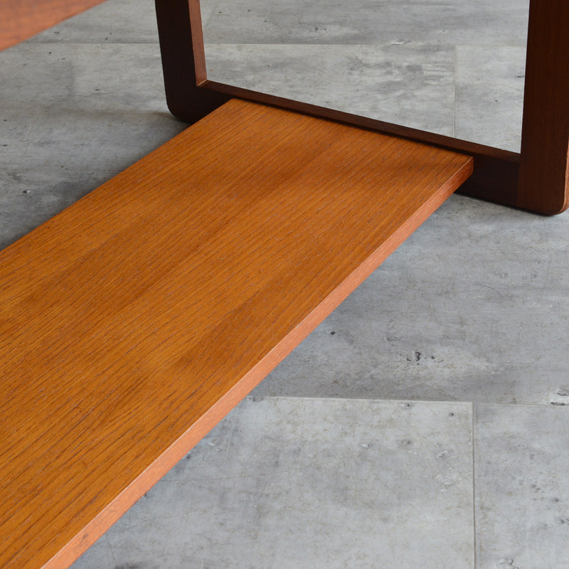 Myer メイヤー　チーク ローテーブル 29 (天板剥離再塗装済)