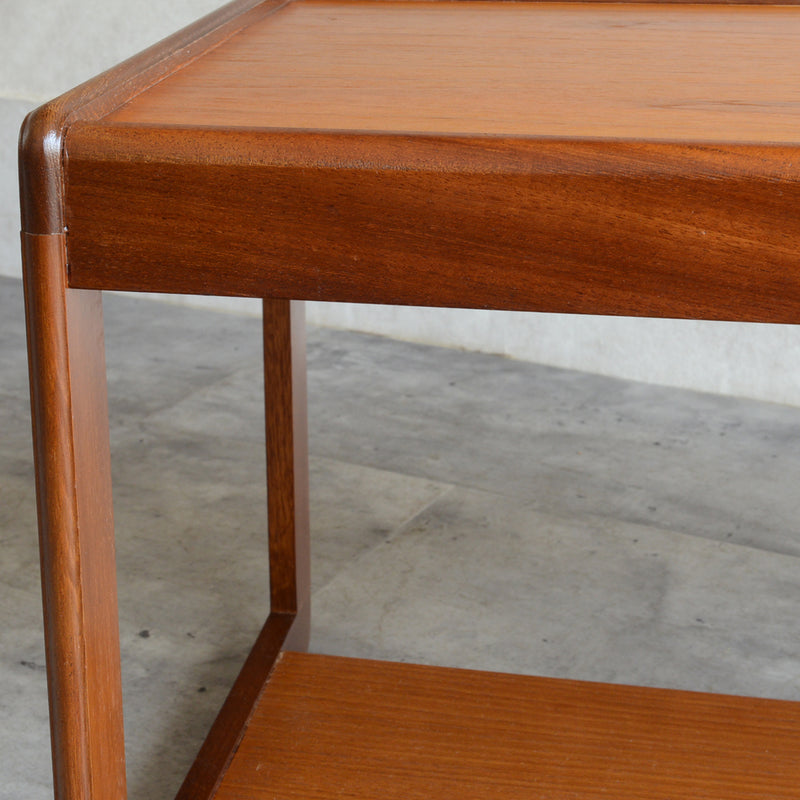 Myer メイヤー　チーク ローテーブル 29 (天板剥離再塗装済)