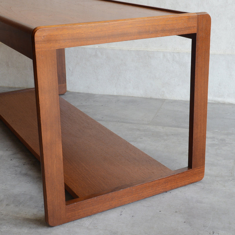 Myer メイヤー　チーク ローテーブル 29 (天板剥離再塗装済)