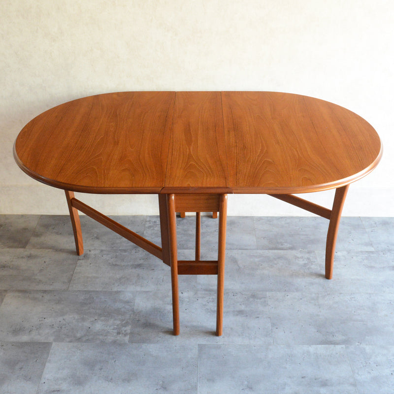 ミッドセンチュリー ゲートレッグ ダイニングテーブル 43(オーバル）