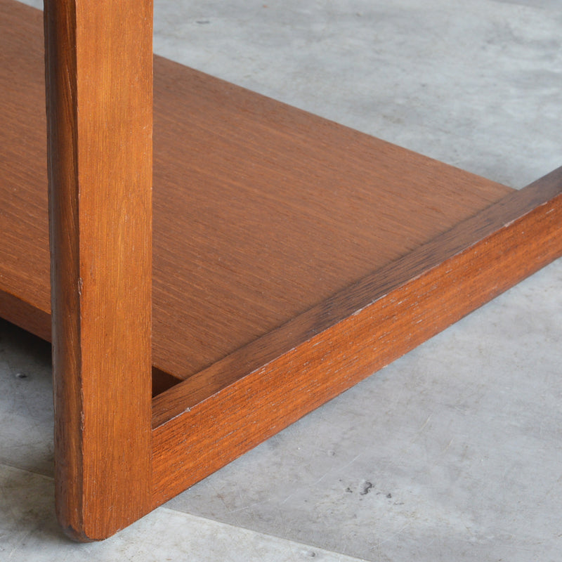 Myer メイヤー　チーク ローテーブル 29 (天板剥離再塗装済)