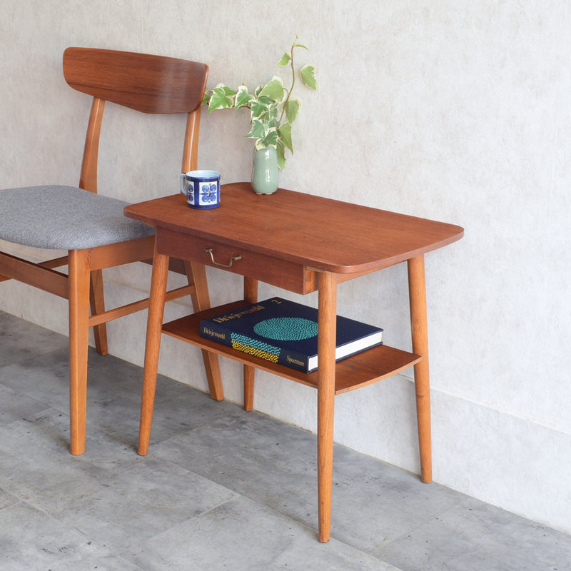 デンマーク ヴィンテージ　1段チェスト/サイドテーブル5-48(ウッドオイル仕上）