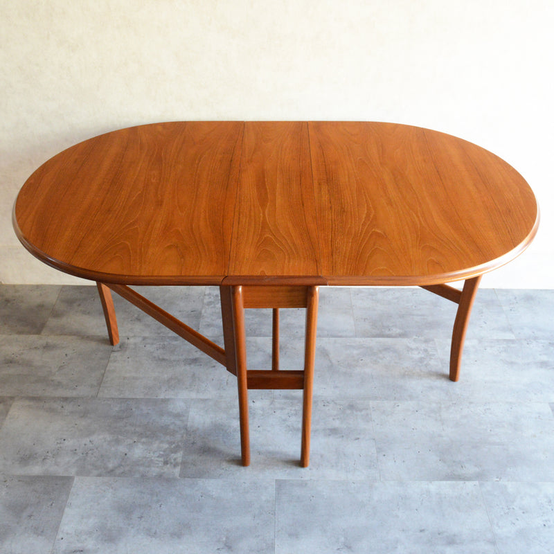 ミッドセンチュリー ゲートレッグ ダイニングテーブル 43(オーバル）