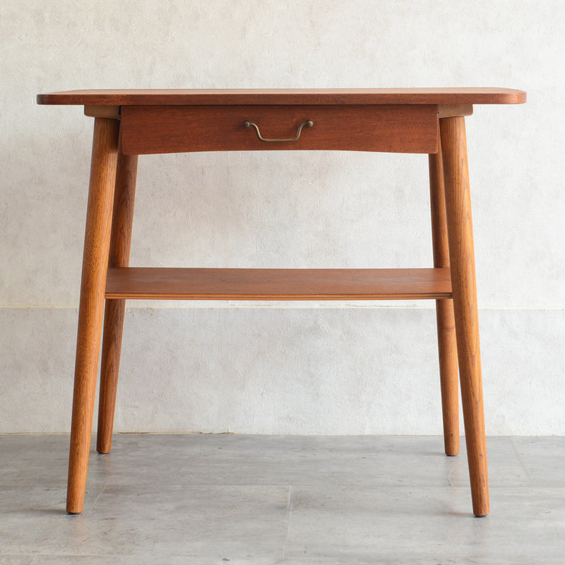 デンマーク ヴィンテージ　1段チェスト/サイドテーブル5-48(ウッドオイル仕上）