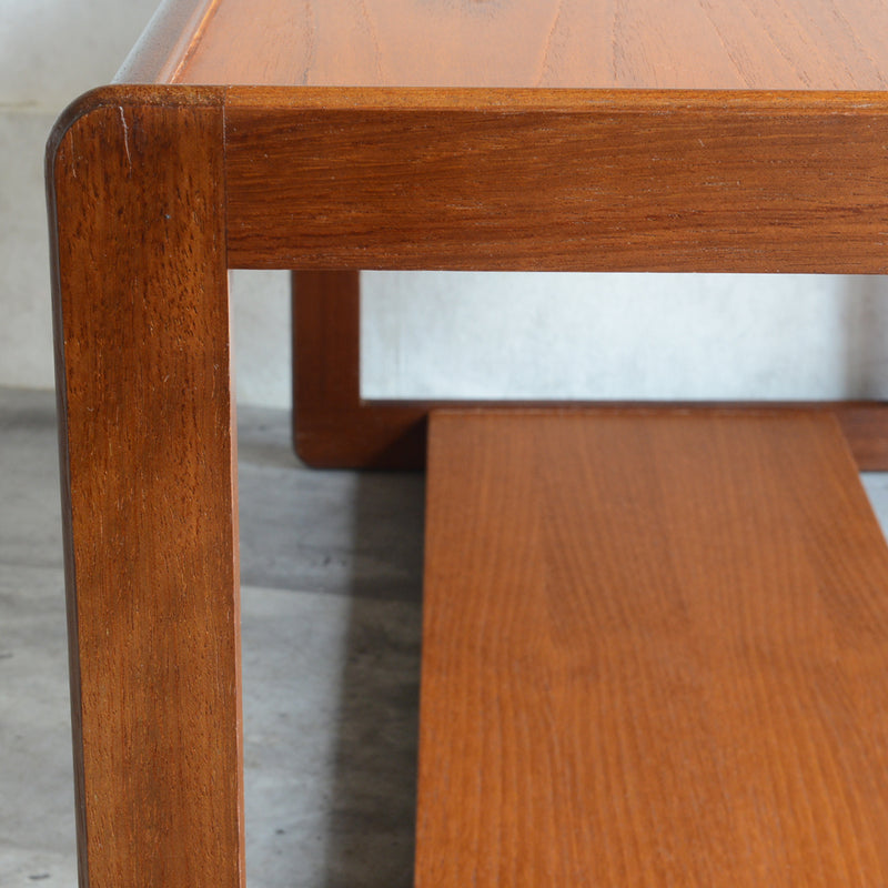 Myer メイヤー　チーク ローテーブル 29 (天板剥離再塗装済)