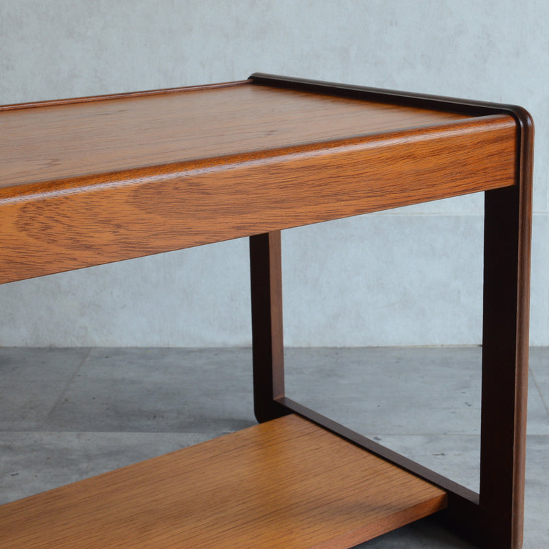 Myer メイヤー　チーク ローテーブル 29 (天板剥離再塗装済)