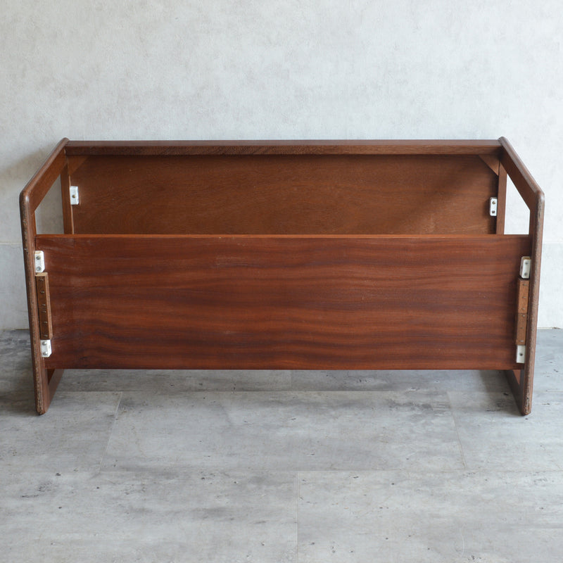 Myer メイヤー　チーク ローテーブル 29 (天板剥離再塗装済)