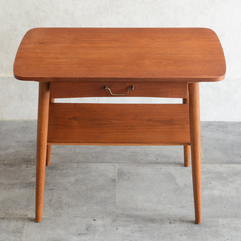 デンマーク ヴィンテージ　1段チェスト/サイドテーブル5-48(ウッドオイル仕上）